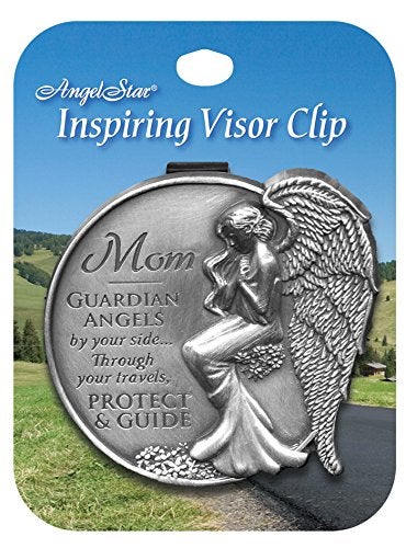 أنجل ستار AngelStar 15729 Mom Guardian Angel Visor Clip لهجة 2-1/2 بوصة فضية - Image 3